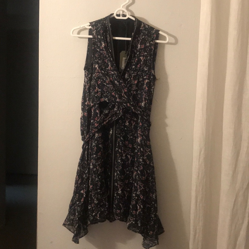 AllSaints Jayda Sketch Dress, Black